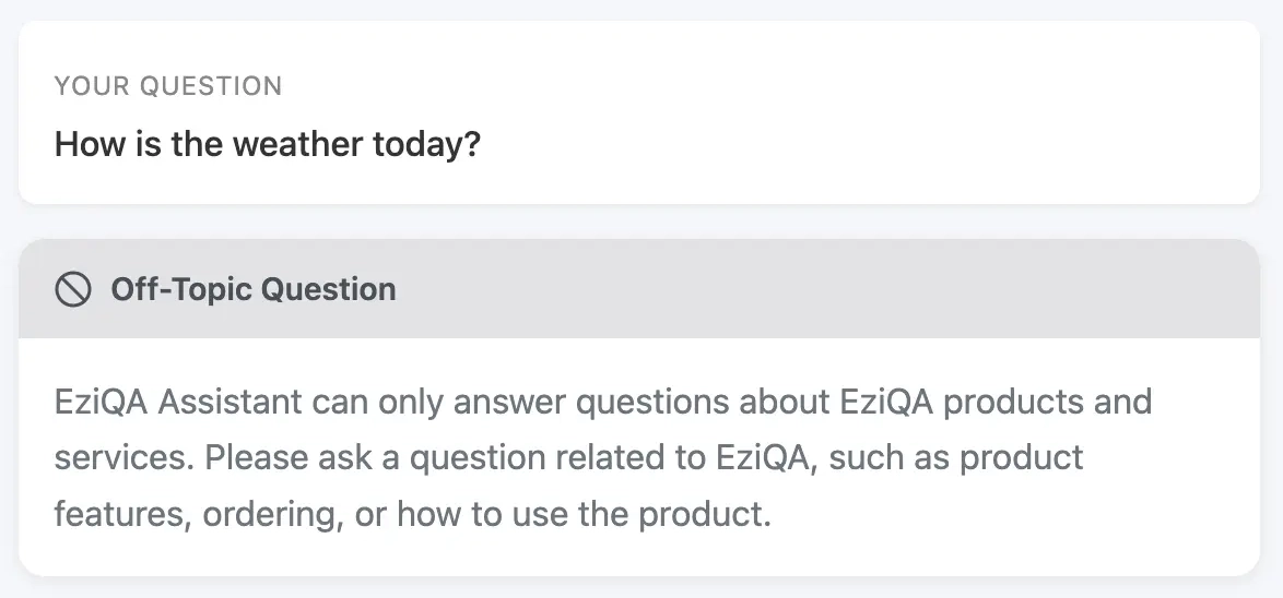 Off-Topic Filter screenshot